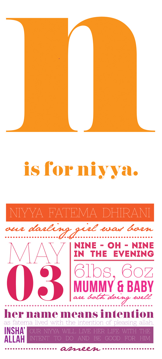LIFE / N IS FOR NIYYA / tahsin, the good.