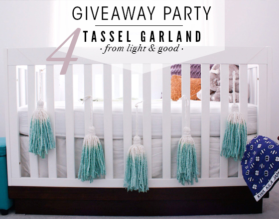 TASSEL GARLAND GIVEAWAY / tahsin, the good