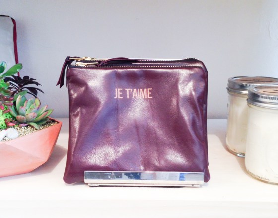 CROWN FLORA LEATHER POUCH / tahsin, the good