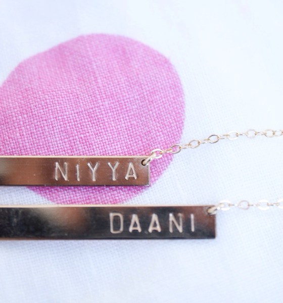 NAMEPLATE NECKLACES FROM LUCA JEWELRY ON ETSY / tahsin, the good