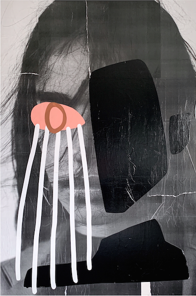 AWAKE X AWAKEN N.10, 2019  acrylic x paper on wood  40x60 inches  — CONTACT FOR PRICE