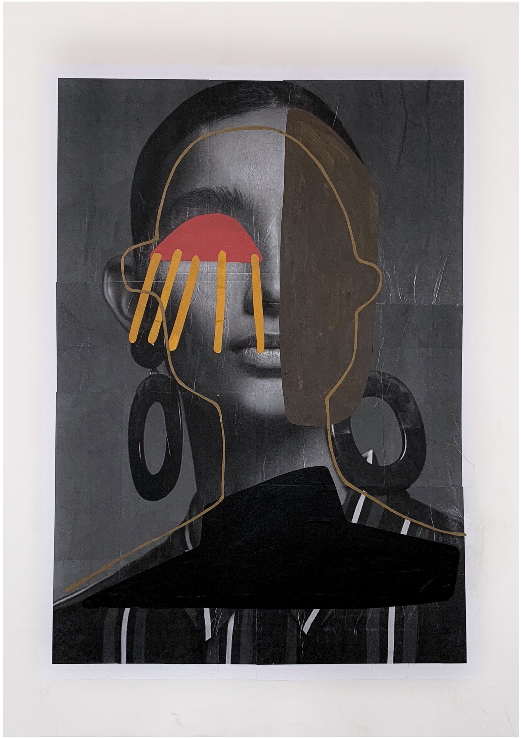 AWAKE X AWAKEN n.1, 2018  ACRYLIC X PAPER ON WOOD  20X28 INCHES  — SOLD