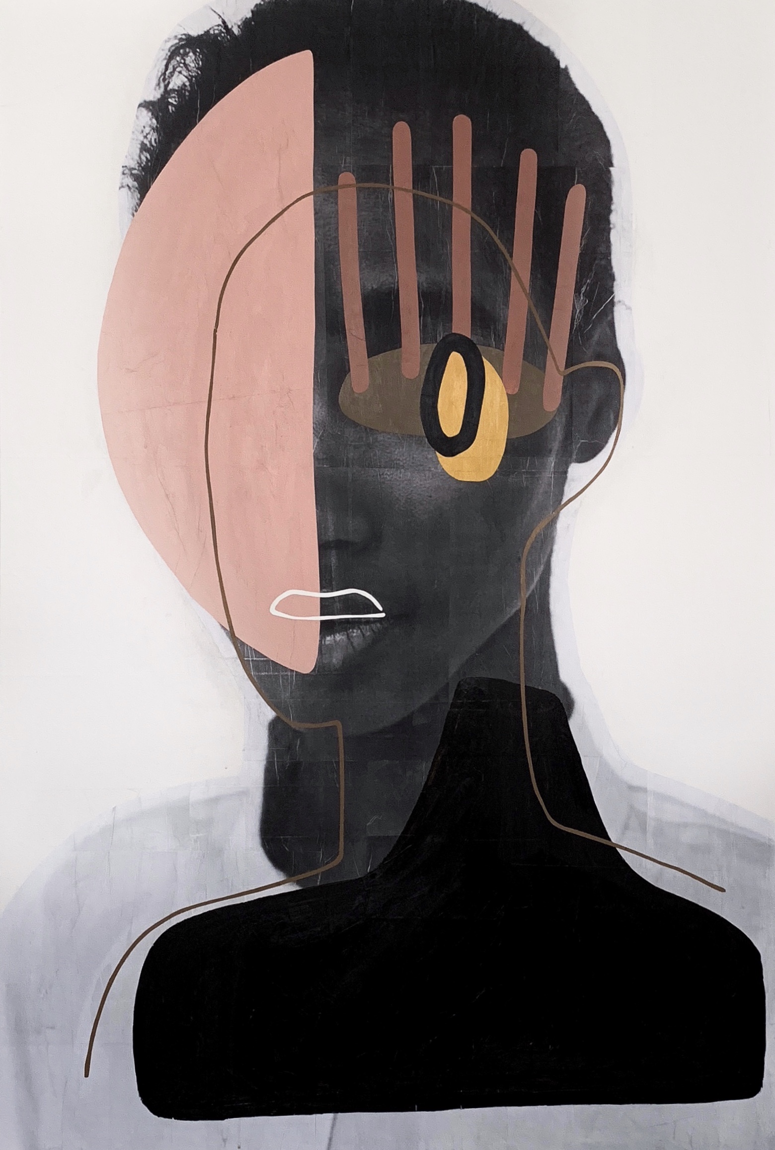 AWAKE X AWAKEN n.7, 2018  ACRYLIC X PAPER ON WOOD  40X60 INCHES  — SOLD
